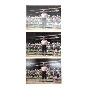 1992 Pro Set - #153 Jimmy Johnson - LOT OF 3 CARDS